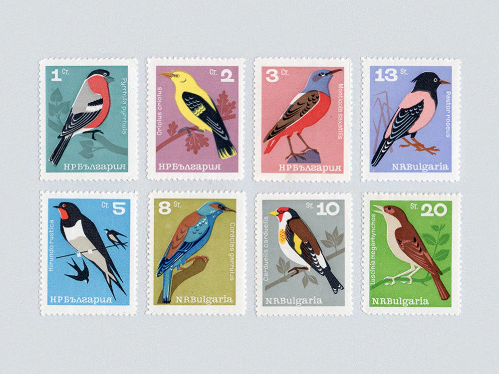 Bulgarian Bird Stamps (1964) - Image 2