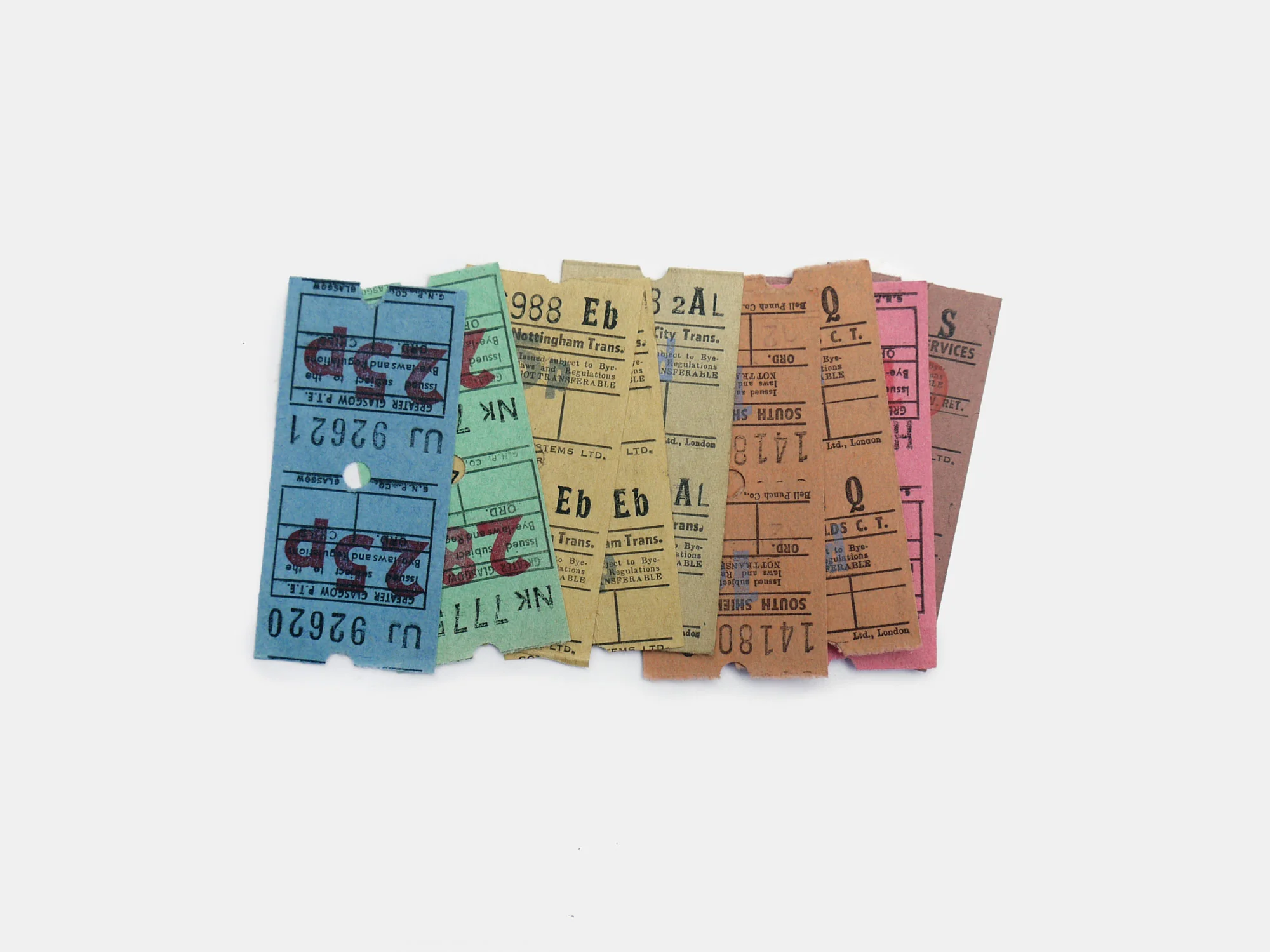 Bus Tickets x 10 (1960s)